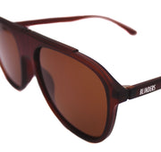 Lentes de sol ovalados unisex marrones grandes Brown Diamond - Blinders Online Store