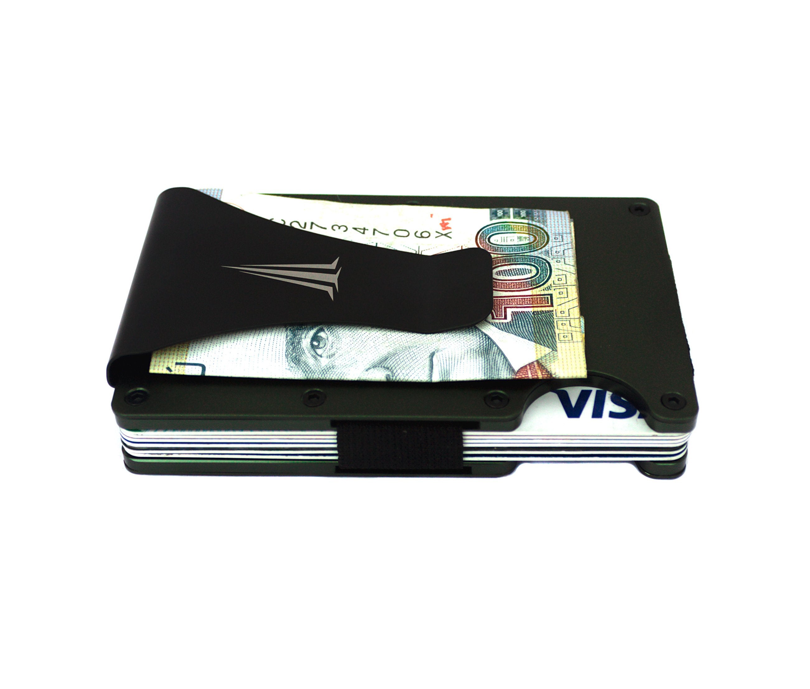 Dark Green Aluminum Wallet Billeteras metalicas Theicon BlindersCo