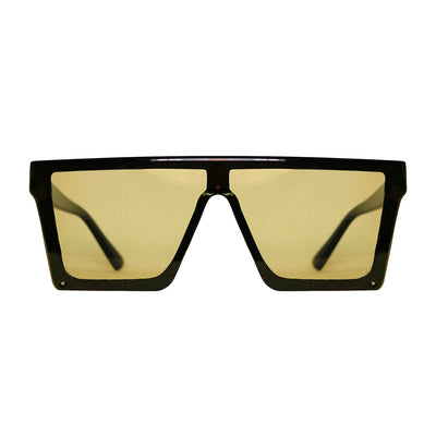 Lentes de sol cuadrados unisex amarillos Retro Nuke │ Blinders Online Store