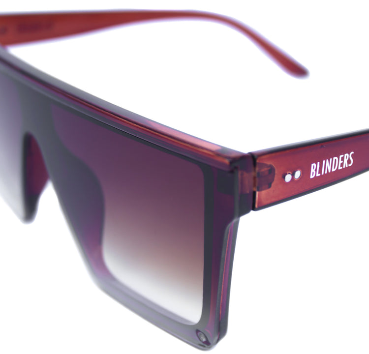 Lentes de sol cuadrados grandes marrones claros Brown Nuke - Blinders Online Store