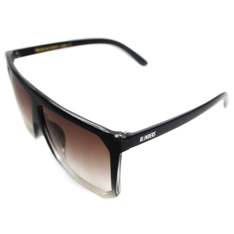 Lentes de sol ovalados marrones oscuros en degradé grandes Black Air Monaco │ Blinders Online Store