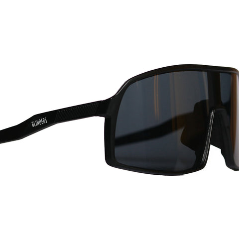 Lentes de sol rectangulares grandes unisex negros Black Cyclone - Blinders Online Store