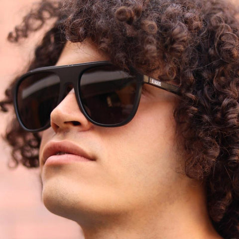 Lentes de sol ovalados negros grandes Black Diamond hombre - Blinders Online Store
