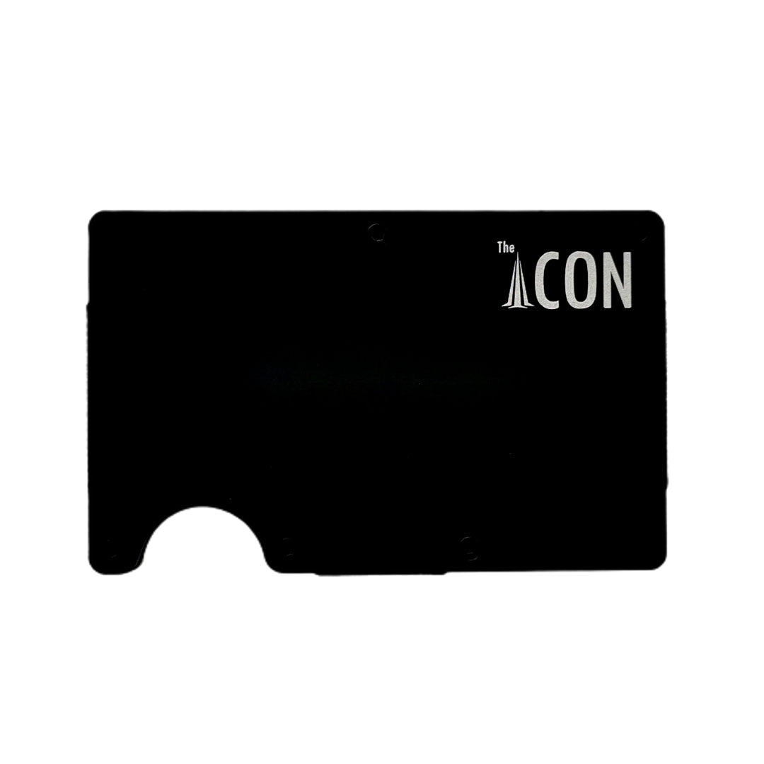 Billetera metálica de aluminio negra black Aluminum wallet Blinders