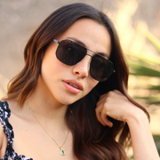 Lentes de sol redondos clásicos grandes negros Black London mujer - Blinders Online Store