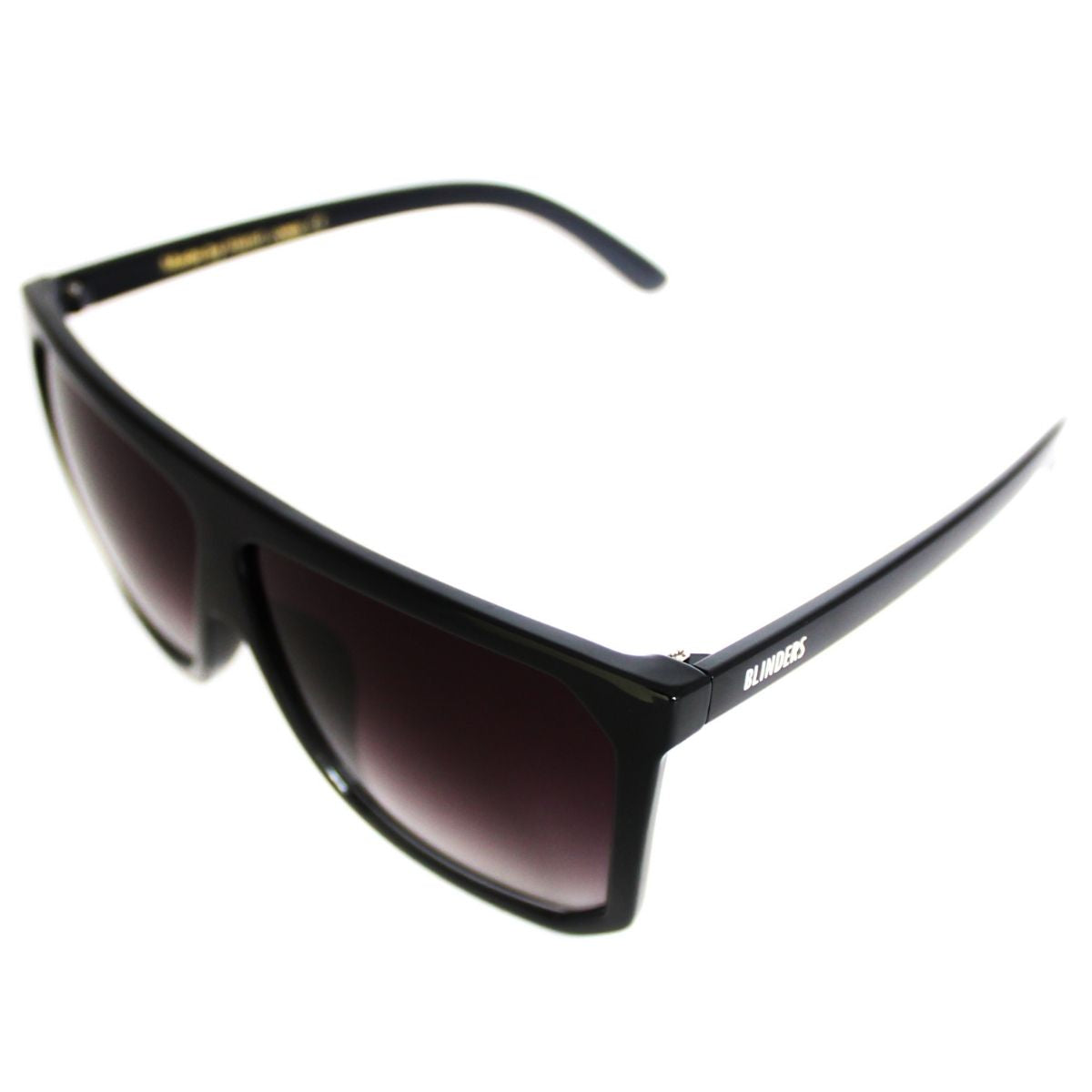 Lentes de sol ovalados grandes negros Black Monaco - Blinders Online Store