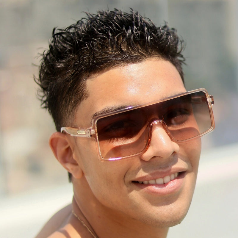 Lentes de sol rectangulares grandes unisex Chrome Campers hombre - Blinders Online Store