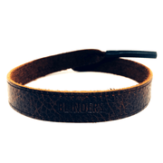 Strap holder marrón oscuro para lentes Coffee leather Strap - Blinders Online Store