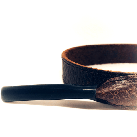 Strap holder marrón oscuro para lentes Coffee leather Strap - Blinders Online Store
