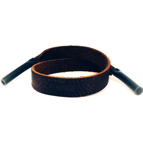 Strap holder marrón oscuro para lentes Coffee leather Strap - Blinders Online Store