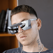 Lentes de sol cuadrados plateados reflectivos grandes Glass Nuke - Blinders Online Store