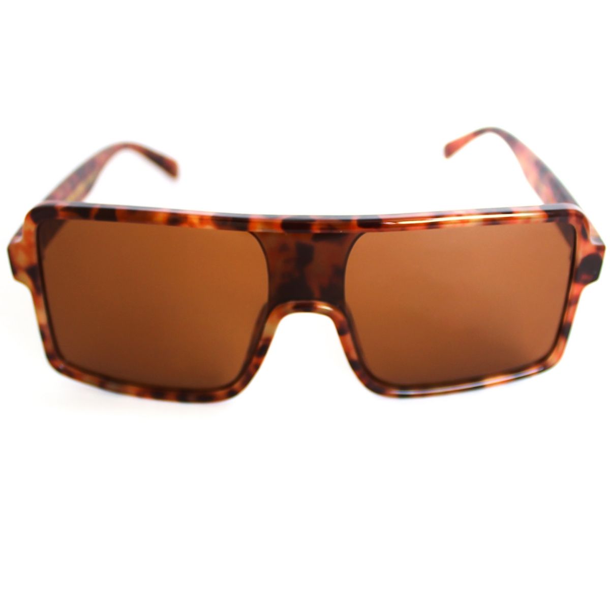 Lentes de sol rectangulares grandes unisex animal print Gold Gradient Campers - Blinders Online Store
