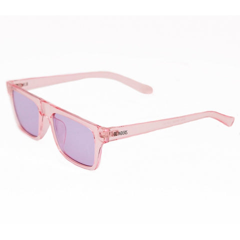 Lentes de sol rectangulares rosados con lunas moradas Haze Warhol - Blinders Online Store