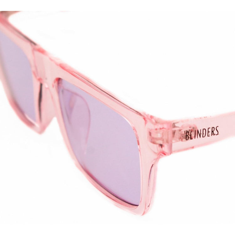 Lentes de sol rectangulares rosados con lunas moradas Haze Warhol - Blinders Online Store