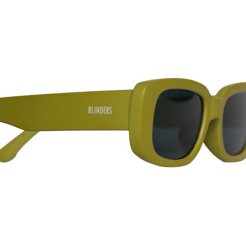 Lentes de sol rectangulares unisex verdes Herb Dope - Blinders Online Store
