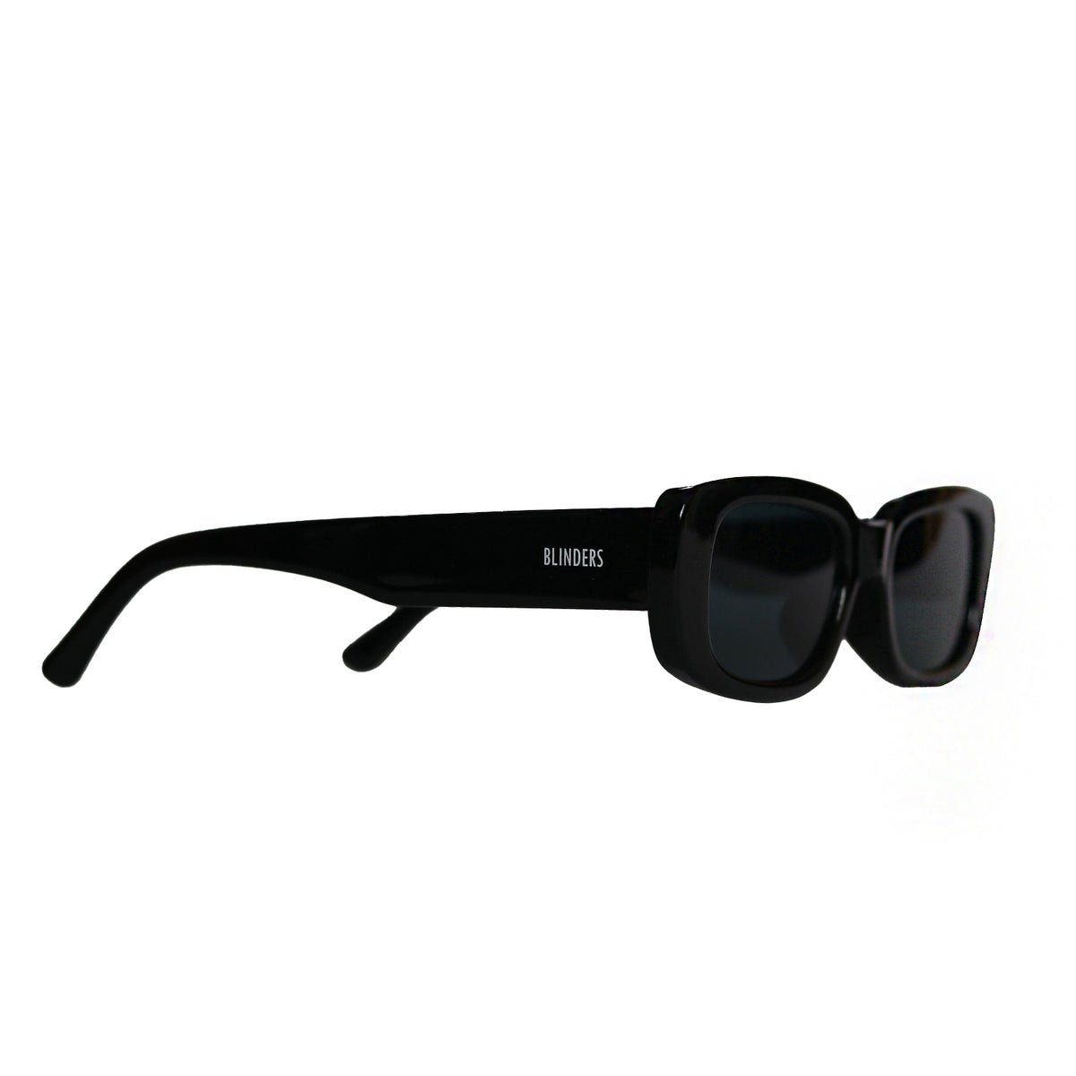 Lentes de sol Blinders Black Dope con marco redondo negro y lentes negros, estilo unisex UV400 - Blinders Online Store