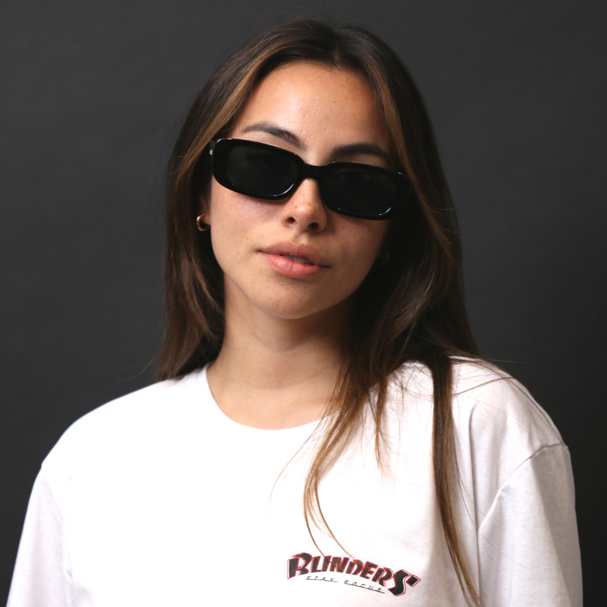 Lentes de sol Blinders Black Dope con marco redondo negro y lentes negros, estilo unisex UV400 - Blinders Online Store