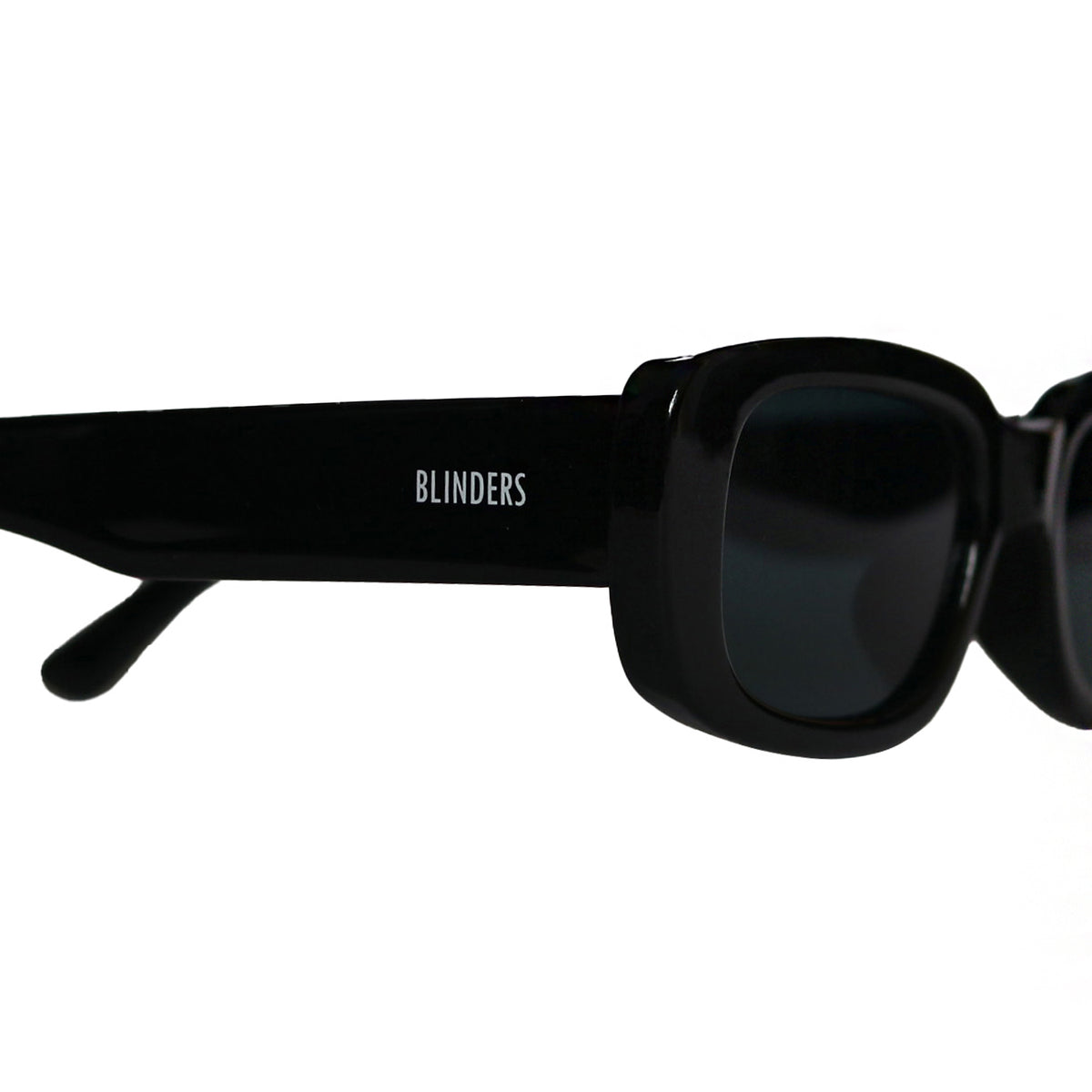 Lentes de sol Blinders Black Dope con marco redondo negro y lentes negros, estilo unisex UV400 - Blinders Online Store