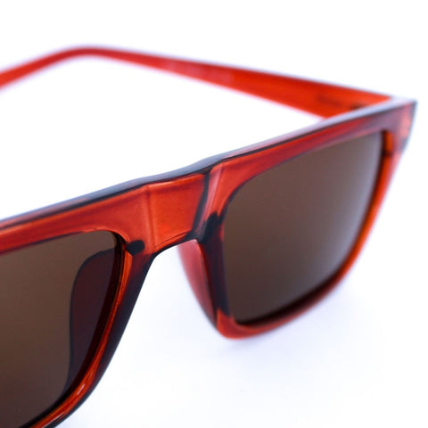 Lentes de sol rectangulares naranjas y lentes negros Orange Warhol - Blinders Online Store