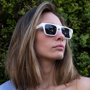 Lentes de sol rectangulares blancos White Warhol mujer - Blinders Online Store